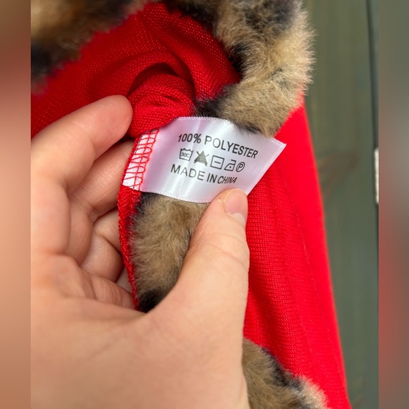 Top it off red poncho one size - Picture 6 of 6